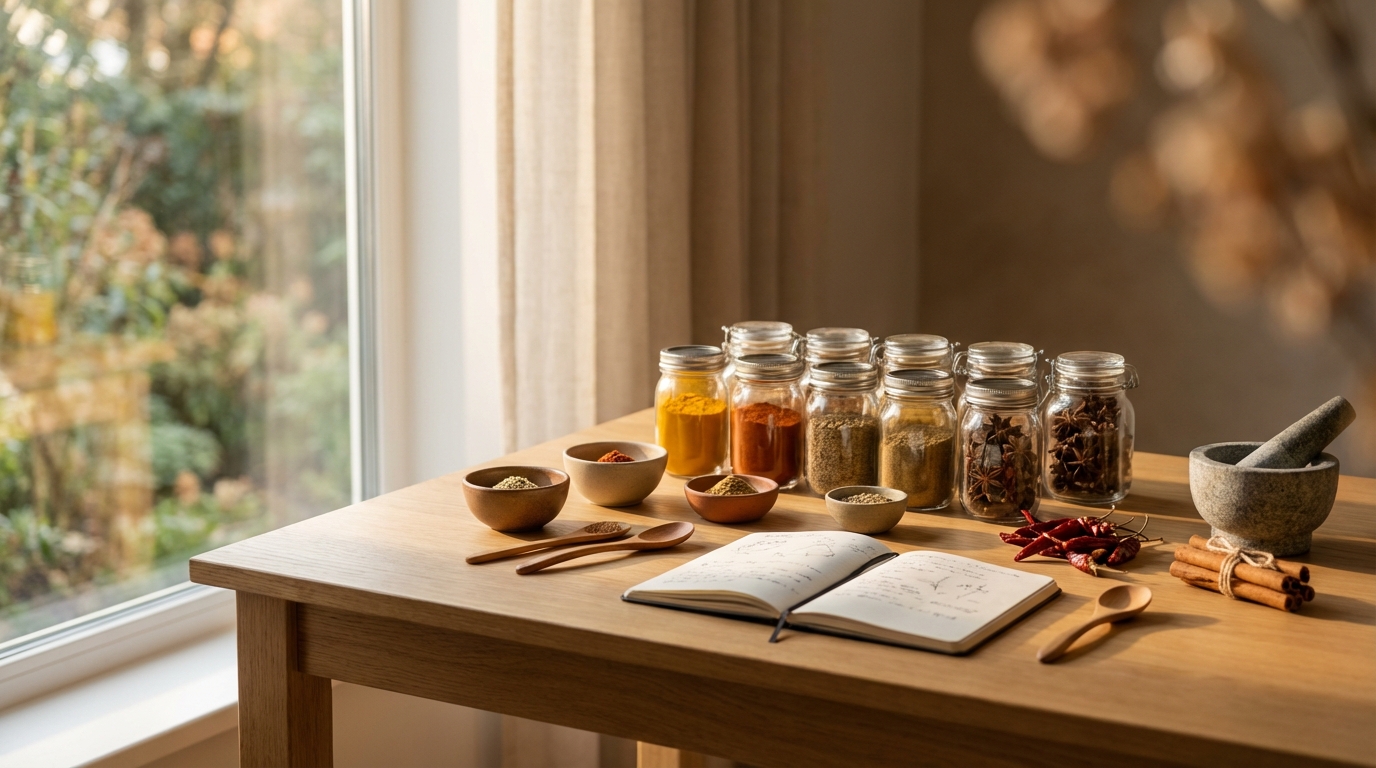 Guide Complet des Épices : Tableau d'Utilisation, Dosages et Accords